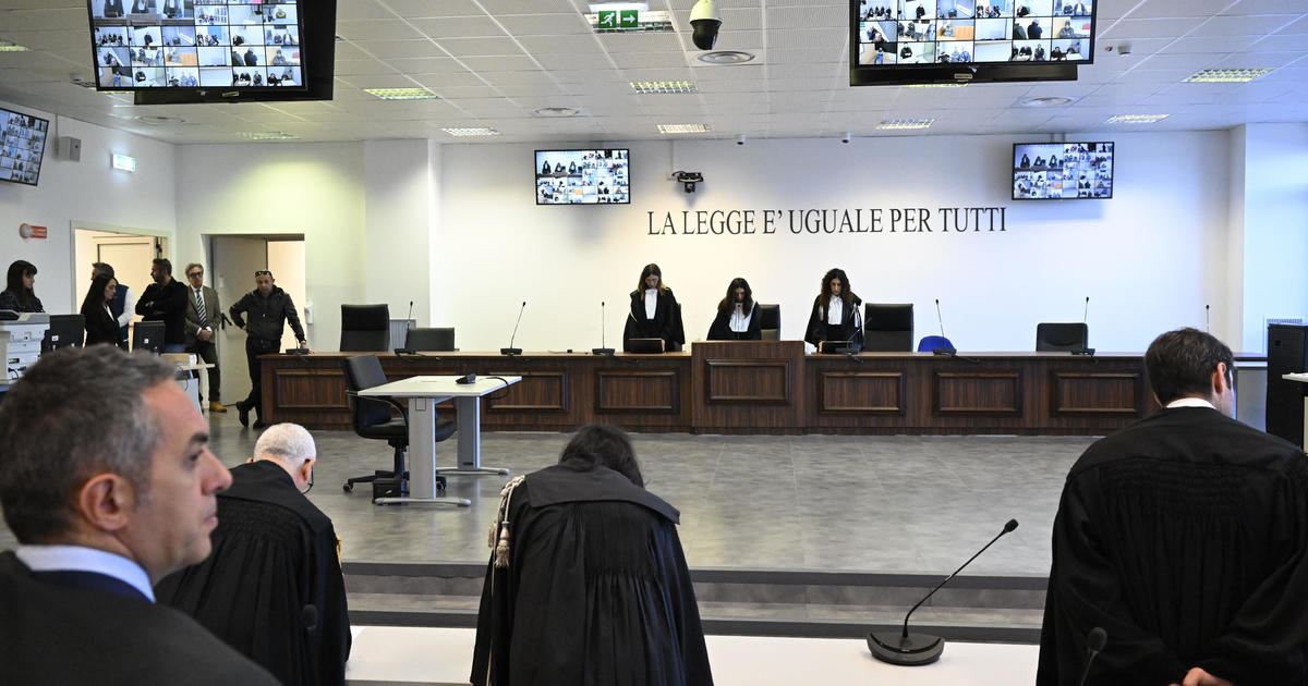 Italy tribunal sentences 207 'ndrangheta crime syndicate members to a combined 2,100 years in prison