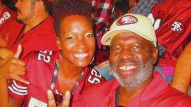 49ers fans Shanel and Marvin Roy 