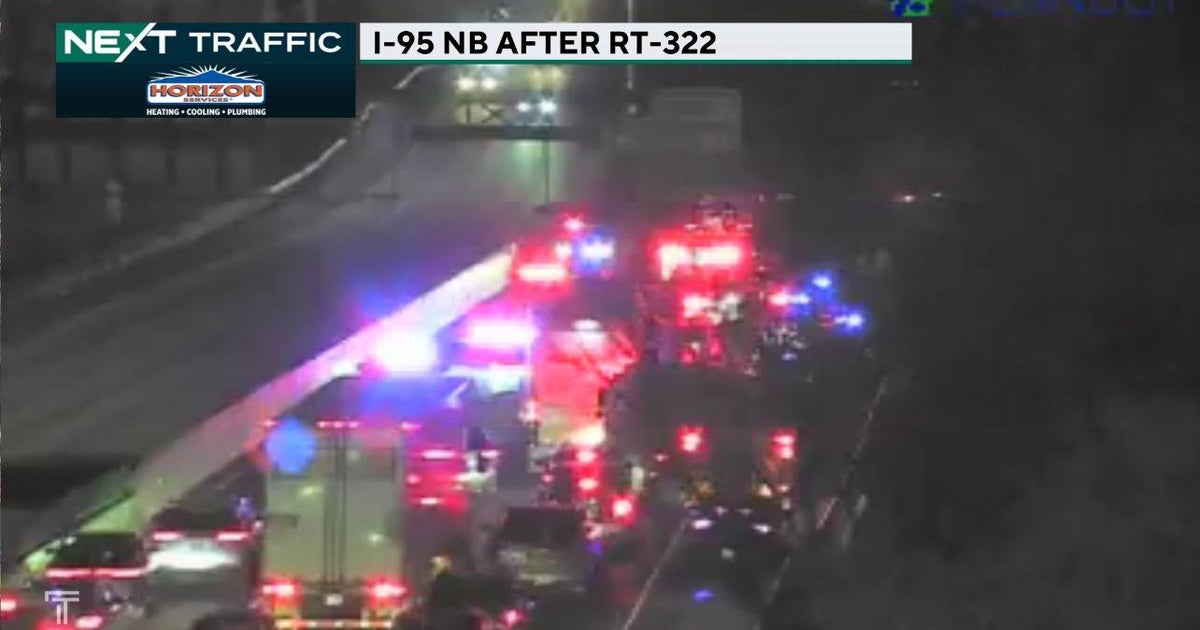 I-95 crash today: northbound lanes closed after crash in Chester, Pa. - CBS Philadelphia