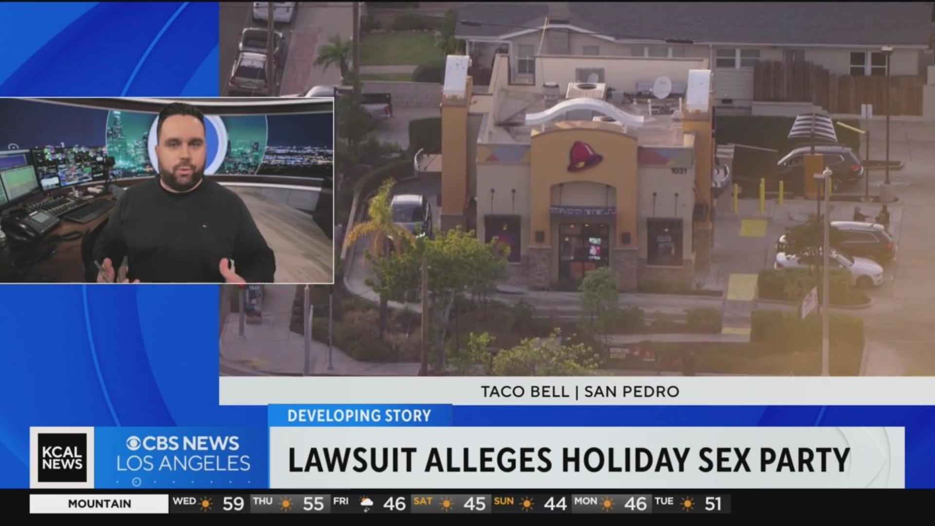 Lawsuit alleges holiday sex party at local Taco Bell - CBS Los Angeles