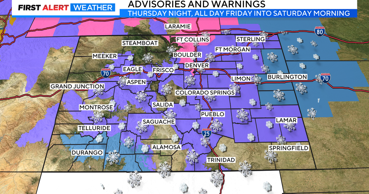 Chilly Colorado Thanksgiving before bitter cold and snow - CBS Colorado