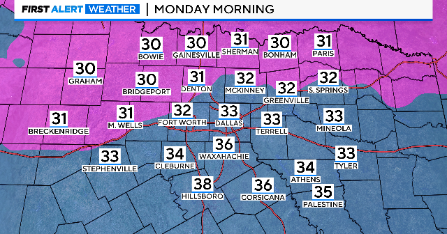 Thanksgiving was nice, cold temps and rain on the way - CBS Texas