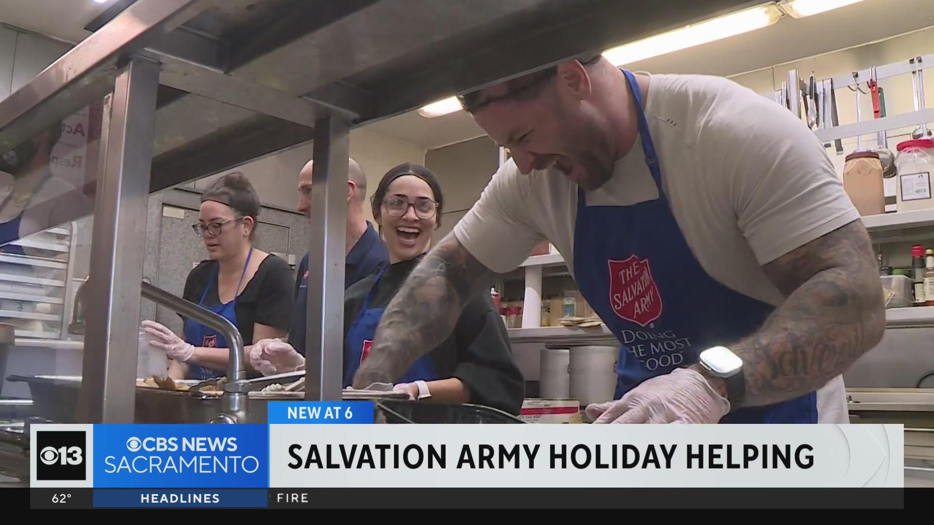 Sacramento Salvation Army serves 500 meals to those in need