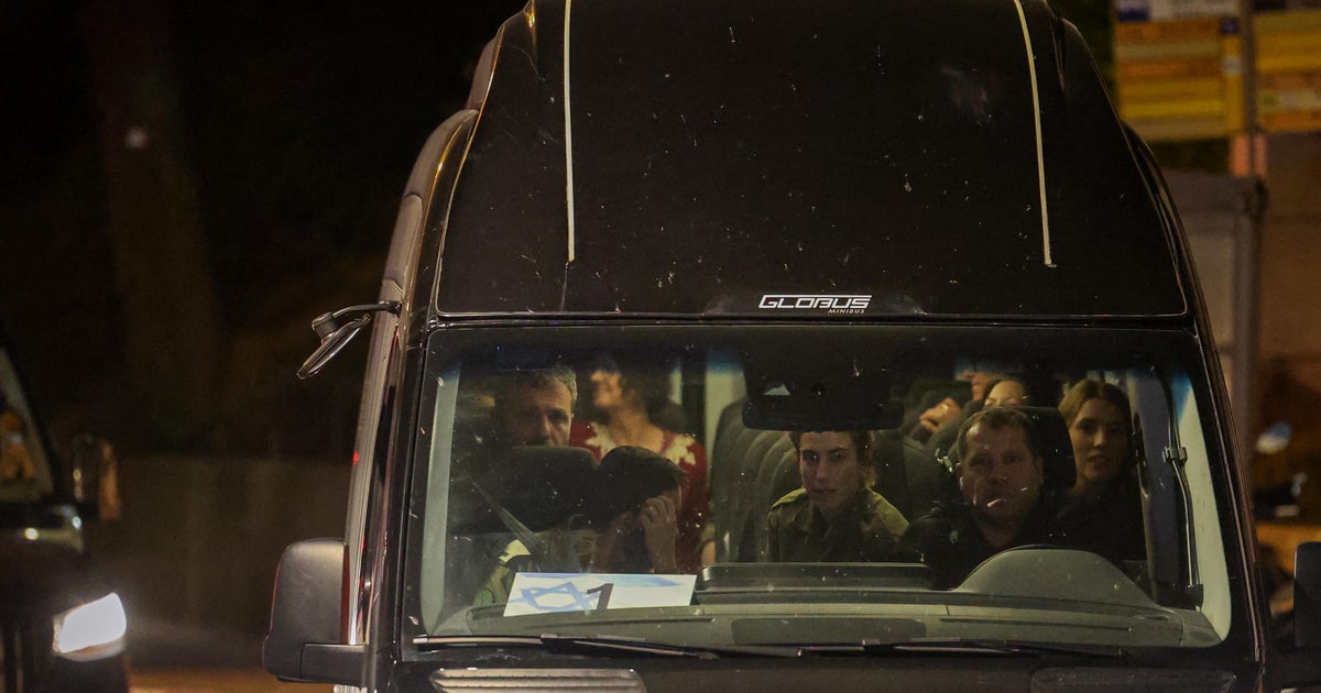 Second group of Hamasheld hostages released after hourslong delay Temporary ceasefire holds CBS News Second group of Hamasheld hostages released after hourslong delay Temporary ceasefire holds CBS News