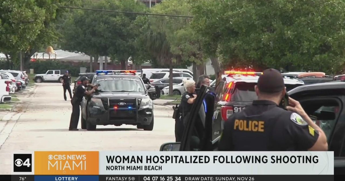 Woman injured in weekend North Miami Beach shooting - CBS Miami