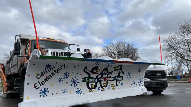 Macomb County partner with school to paint snowplow 
