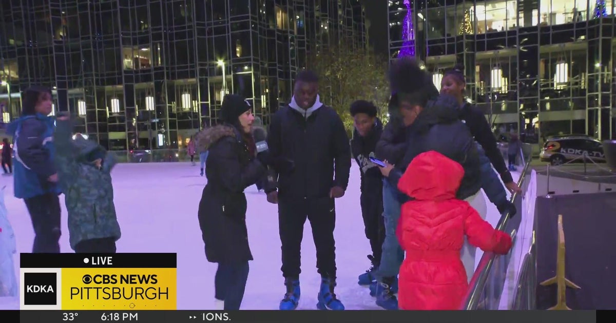 Ice skating at PPG Place CBS Pittsburgh