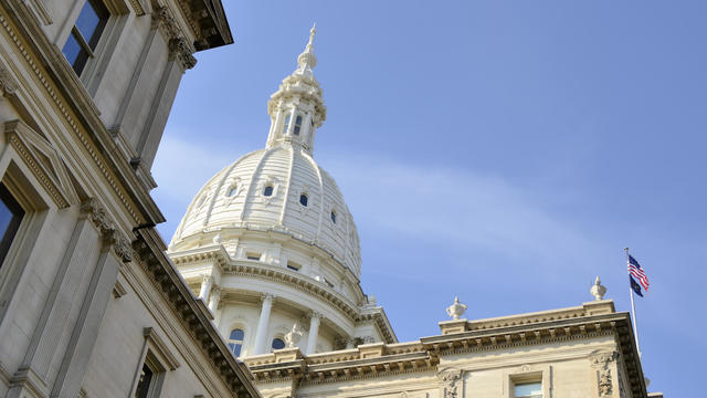 The capital building located in Lansing 