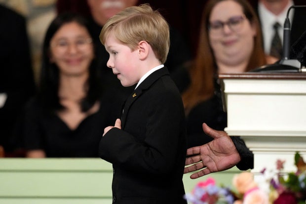 The funeral service for former U.S. first lady Rosalynn Carter, in Plains