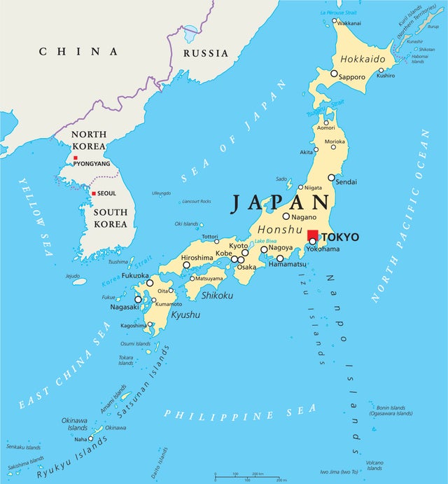 Japan Political Map