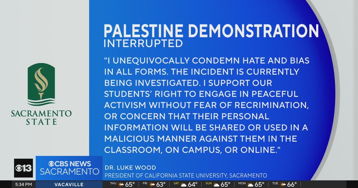 Sac State president responds after Palestinian demonstration disrupted on campus