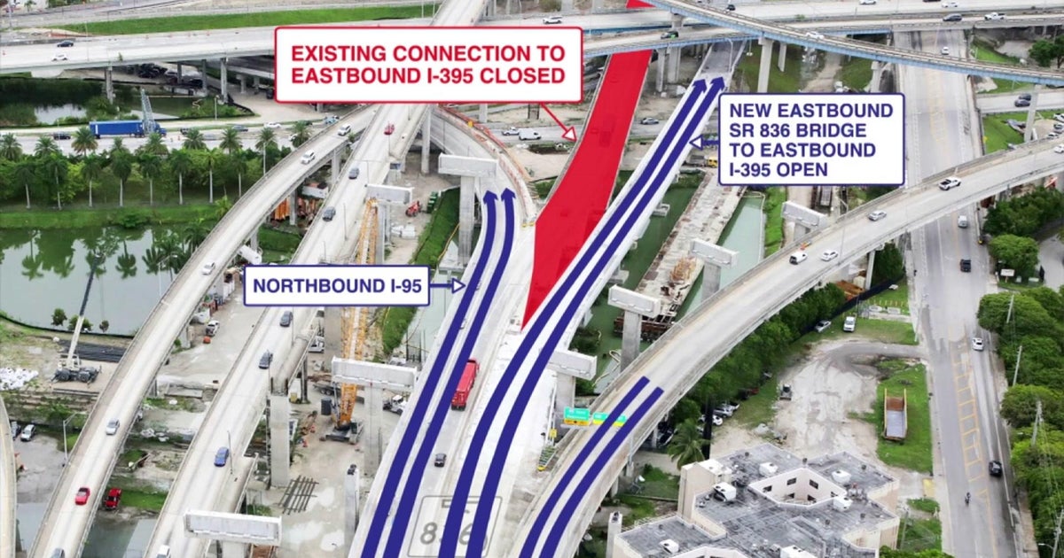 New connector bridge opening Friday on SR-836/I-395 New connector bridge opening Friday on SR-836/I-395