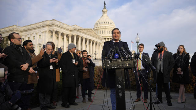 George Santos Holds Press Conference On Capitol Hill Steps 