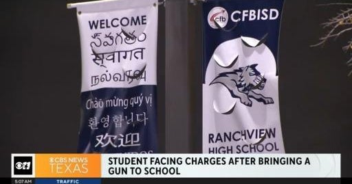 Student facing charges after bringing gun to school - CBS Texas