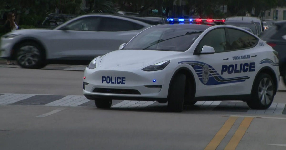 Coral Gables Law enforcement debuts Tesla police automobile Coral Gables Law enforcement debuts Tesla police automobile