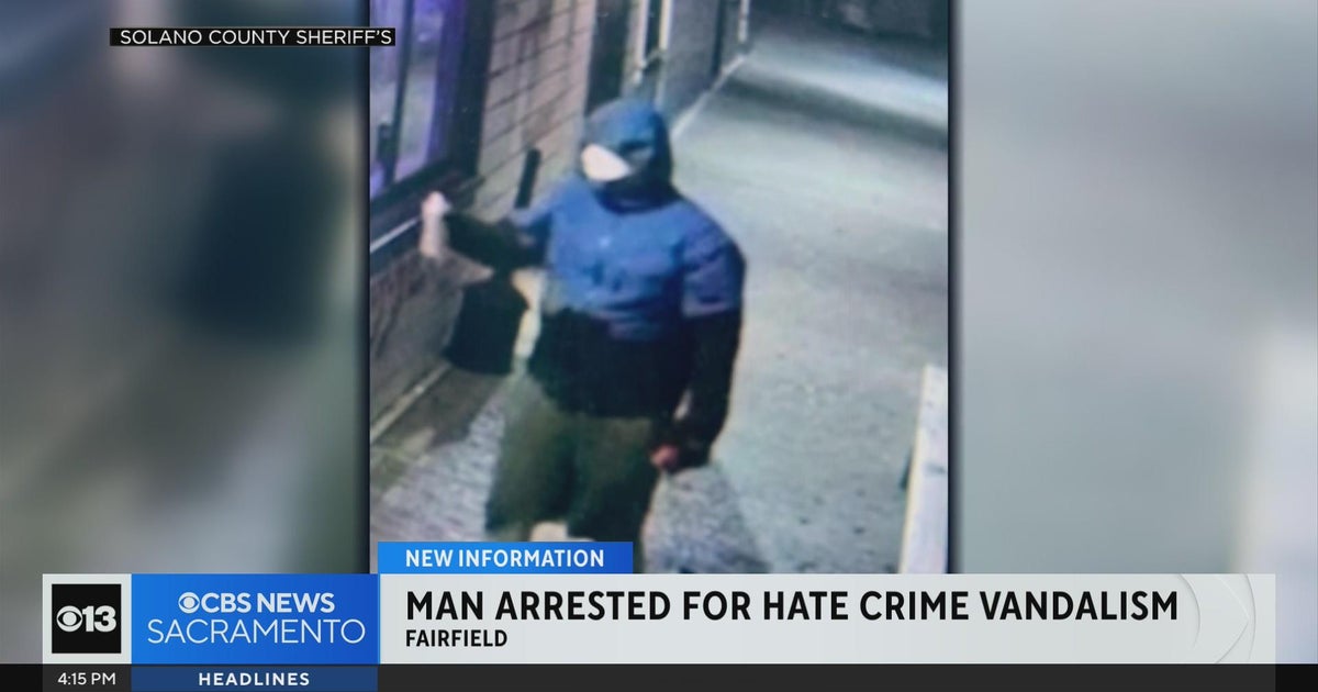 Man arrested for hate crime vandalism in Fairfield