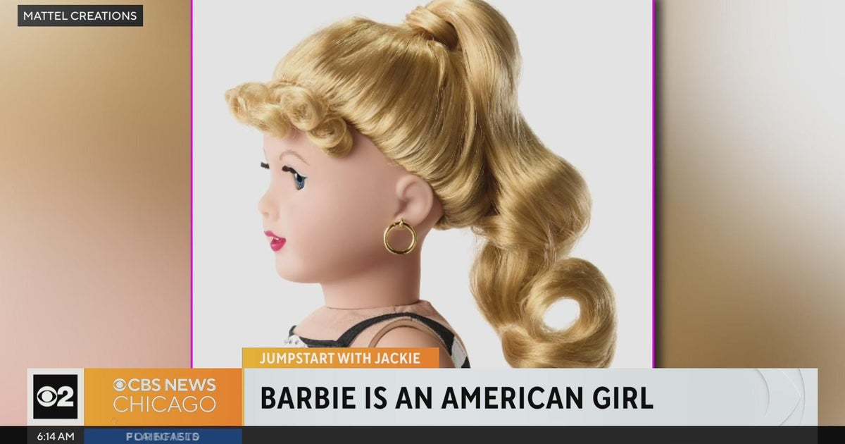 Jumpstart with Jackie Barbie is an American Girl, Nubz the chicken