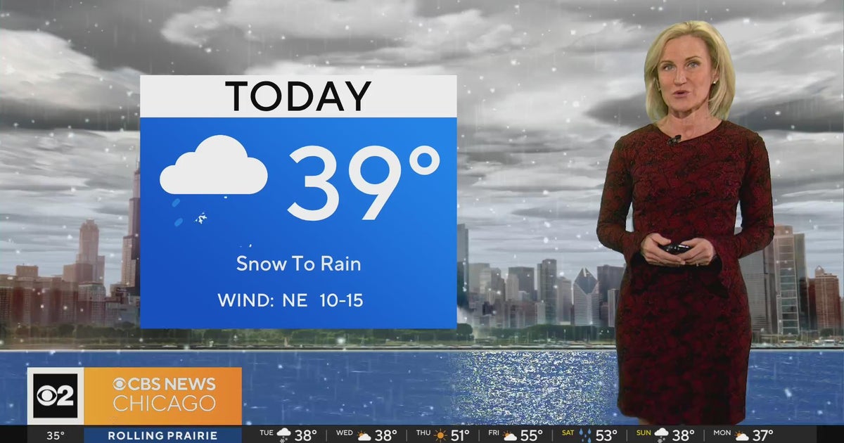 Chicago First Alert Weather Snow showers, light rain CBS Chicago