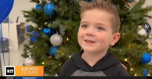 Make-A-Wish gifts 4-year-old Wallace amid battle with cancer - CBS Texas