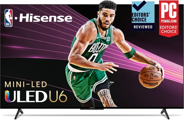 Hisense 55-Inch Class U6 Series ULED Mini-LED Google Smart TV