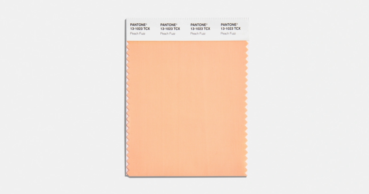 Peach Fuzz Is Pantone's Color Of The Year 2024