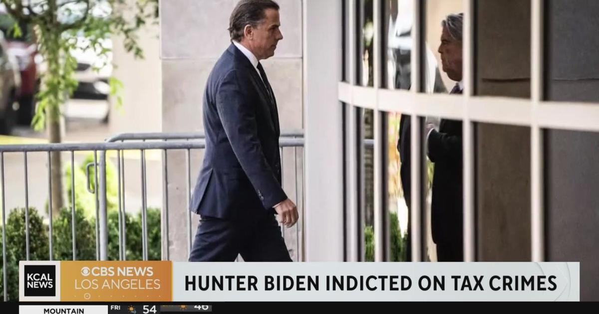 Hunter Biden Indicted On Tax Crimes - CBS Los Angeles