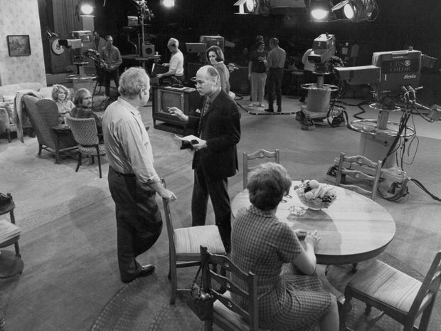 Lear On The Set Of 'All In The Family"