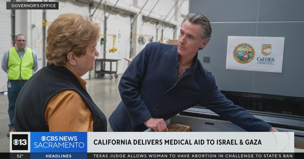 California delivers medical aid to Israel, Gaza