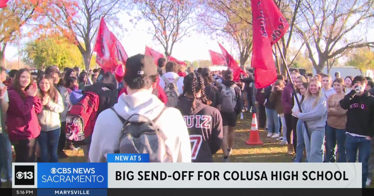 Community sends off Colusa High's football team to state championship ...
