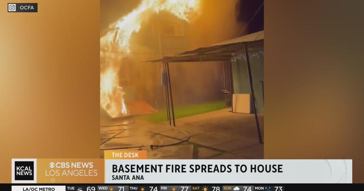 Basement fire spreads into Santa Ana home displacing family