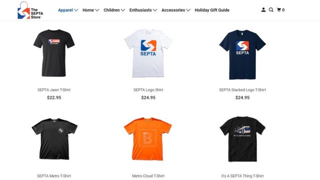 SEPTA store merchandise 