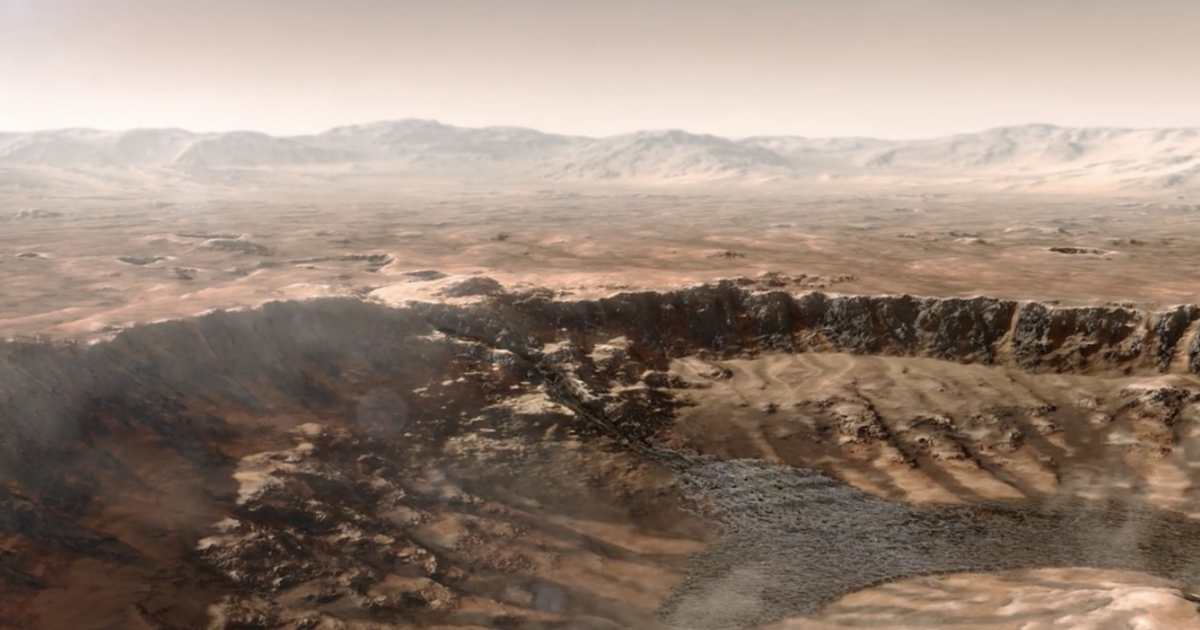 كشفت مركبة ناسا الجوالة عن تاريخ البحيرة على المريخ التي يصل عرضها إلى 22 ميلاً وعمقها 100 قدم