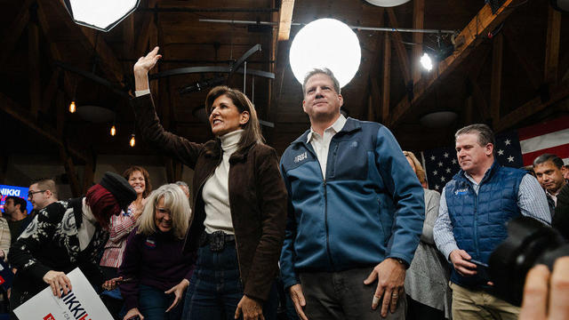 Republican Presidential Candidate Nikki Haley Receives Endorsement From New Hampshire Gov. Chris Sununu In Manchester 