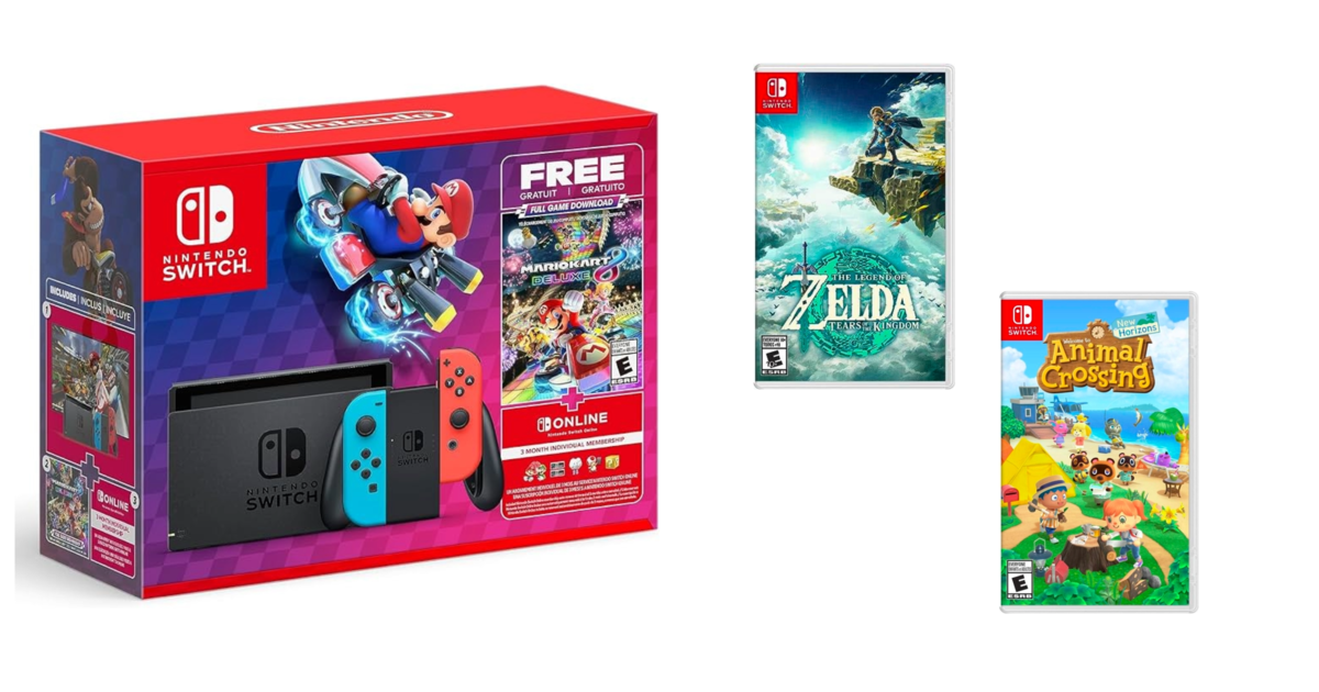 Най-добрите оферти за пакети и игри за конзола Nintendo Switch, които можете да получите преди Коледа