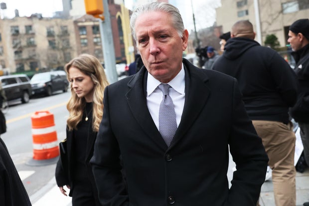 Charles McGonigal, the former head of counterintelligence in the FBI's New York office, leaves the federal courthouse in Manhattan on Feb. 9, 2023.