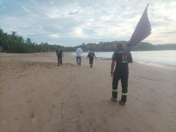 Man killed, woman injured by shark or crocodile at Pacific coast resort in Mexico, officials say