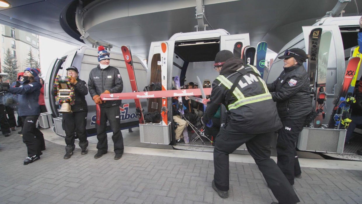 The Wild Blue Gondola opens at Steamboat Ski Resort in Colorado - CBS ...
