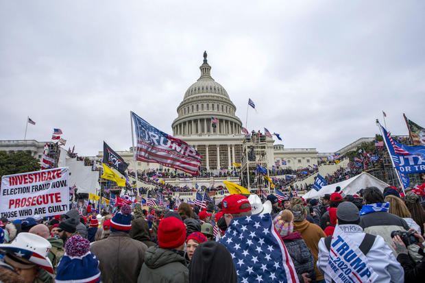Rioters loyal to President Donald Trump at the U.S. Capitol in Washington, Jan. 6, 2021. 