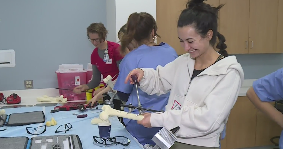 High school girls learn what it takes to be an orthopedic surgeon at UC Davis