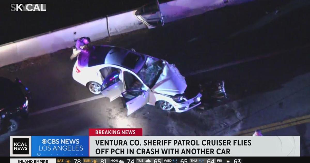 Ventura County Sheriff's Patrol Car Veers Off PCH After Crash With ...