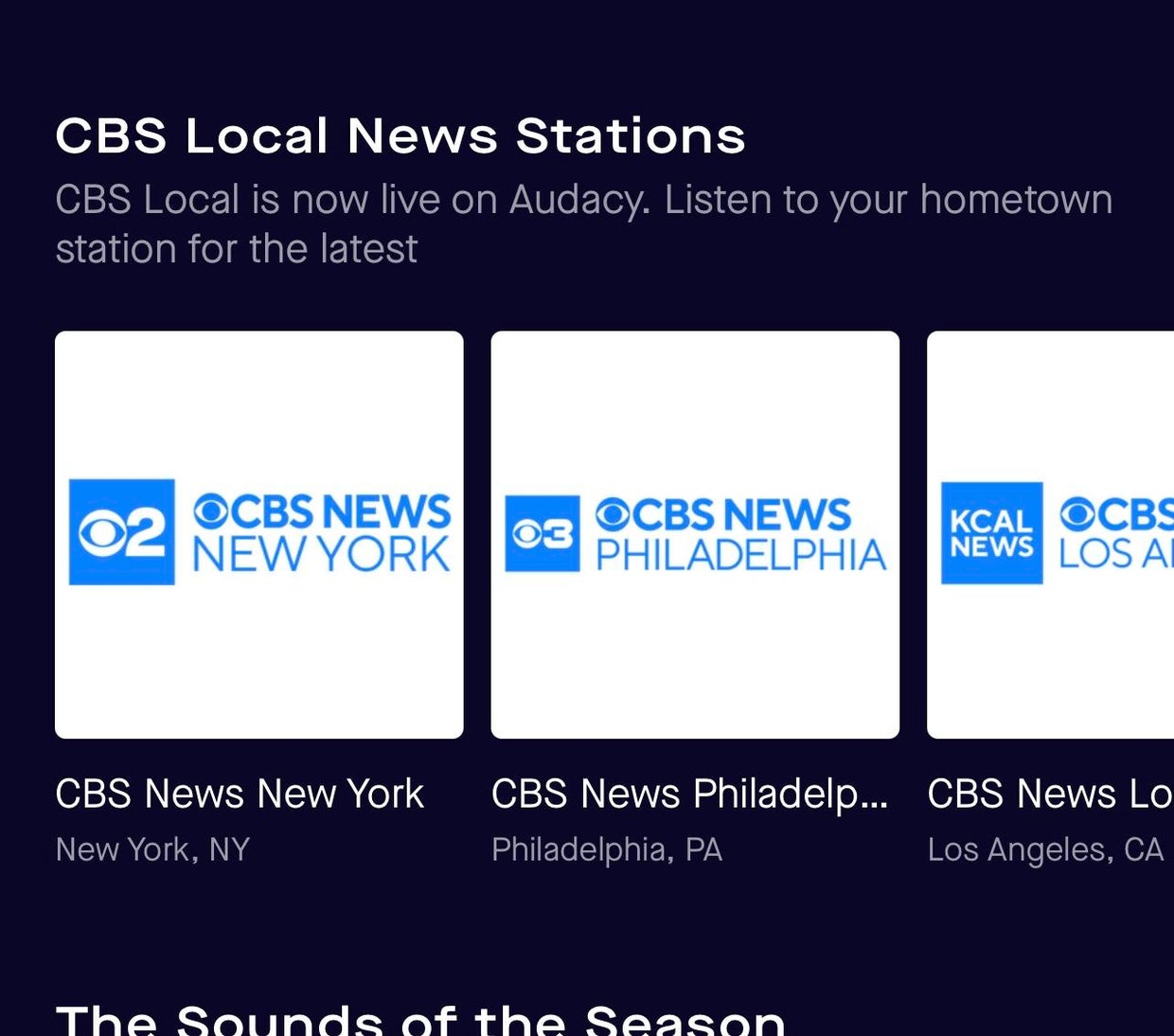 CBS News local audio streams are now available on the Audacy app - CBS ...