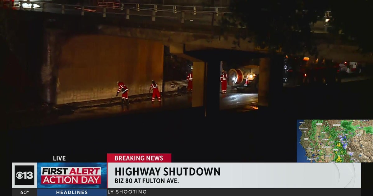 Flooding shuts down Business 80 in Sacramento
