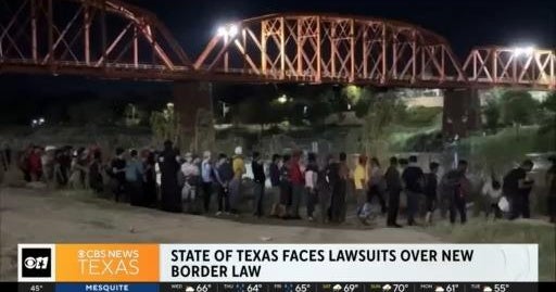 Texas facing lawsuit over new border law - CBS Texas