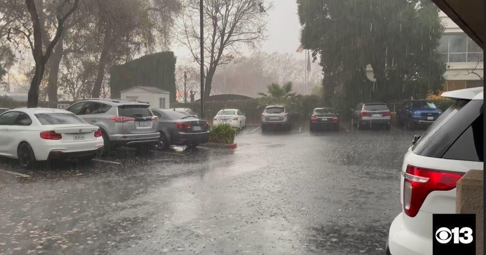 Uncut: Heavy rain in West Sacramento