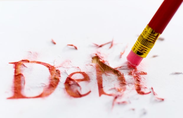 Reduce debt concept