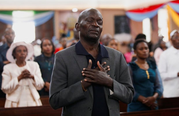 Faithful attend Mass on Christmas Day at the Holy Family Basilica in Nairobi, Kenya, Dec. 25, 2023