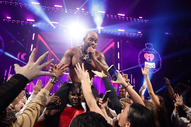 Flo Rida performs during iHeartRadio Y100's Jingle Ball 2023 at Amerant Bank Arena on Dec. 16, 2023, in Miami, Florida.