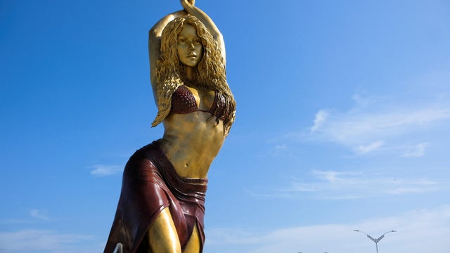 Statue of Colombian singer Shakira is unveiled in Barranquilla