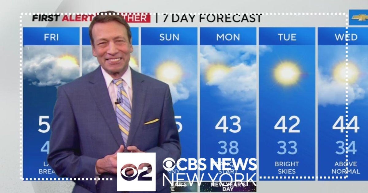 First Alert Weather: Friday afternoon update - 12/29/23 - CBS New York