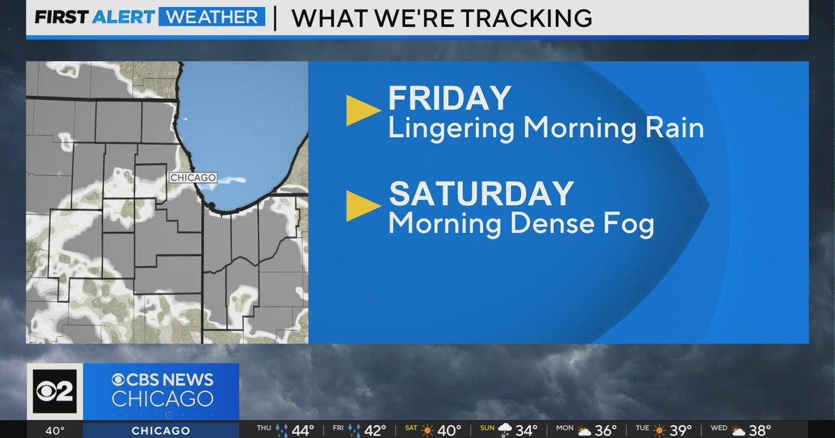 Chicago First Alert Weather: Lingering morning rain Friday - CBS Chicago